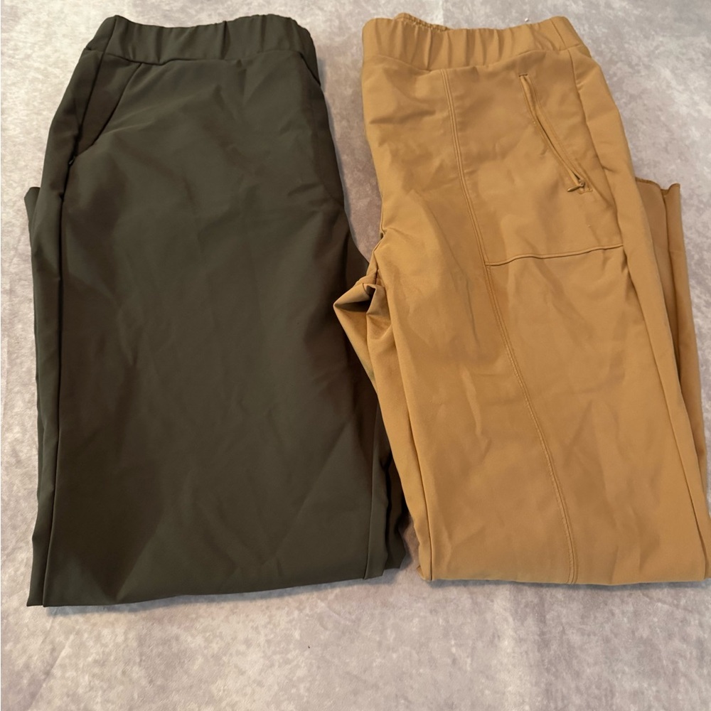 Lane Bryant Women's Black and Tan Trousers- 4 season pants